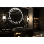 Oglinda CALYPSO alb neutru (4000K) buton Touch d.600