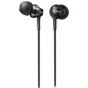 Earphones SONY MDR-EX110AP, Mic on cable,  4pin 3.5mm jack L-shaped, Cable: 1.2m, Black