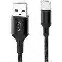 Micro-USB Cable XO, Braided NB143, 2M, Black