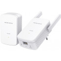 MERCUSYS  MP510KIT, AV1000 Wi-Fi Powerline Adapter Starter Kit, Compact Size, 1000Mbps Powerline Datarate, 1 Gigabit LAN Port, 300Mbit/s via Wi-Fi, HomePlug AV, Green Powerline,  Plug and Play, Pair Button, Range 300 meters in house