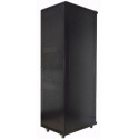 19" 20U Standard Floor Rack, SN-NO 19" 20U-06-08-ДС-ПГ-2БГ, 600х800х935/1060*, Glass Door, Black 