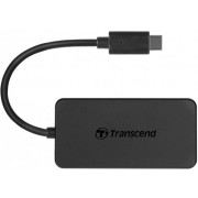 USB Type-C Hub 4-port Transcend TS-HUB2C Black (1xUSB Type-C 3.0 to 4xUSB-A 3.0 5Gb/s)