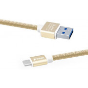 Type-C Cable Xpower, Nylon, Gold 