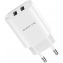 Borofone Wall Charger with Lightning Сable BN2  (EU), White