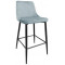 Scaun de Bar Clasic~Light Blue&Black Legs