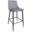 Scaun de bar Clasic~Grey&Black Legs