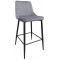 Scaun de bar Clasic~Grey&Black Legs