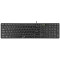 Keyboard Genius SlimStar 126, Low-profile, Multimedia, Chocolate keys, Smart, Black, USB