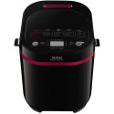 Bread Maker Tefal PF220838, 650W power output, bread weight up to 1000g, 17 programs, display, warm-keeping, adjustable crust browning, beep to end of program,  removable baking dish, black