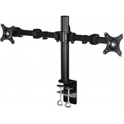 Hama 95830 FULLMOTION Monitor Arm, for 2 screens, 66 cm (26"), 2 arms each, black