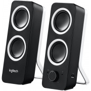 Speakers 2.0  Logitech Z200  5W (2 x 2.5W), 3.5mm input x 2, Headphone jack, Black