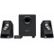Speakers 2.1 Logitech Z213, 7W (4W + 2x1.5W) Power and volume controls on wired control pod, bass control on back of subwoofer, Black