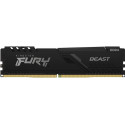 16GB DDR4-3200  Kingston FURY® Beast DDR4, PC25600, CL16, 1.35V, 1Gx8, Auto-overclocking, Asymmetric BLACK low-profile heat spreader, Intel XMP Ready  (Extreme Memory Profiles)