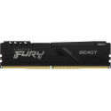 16GB DDR4-3600  Kingston FURY® Beast DDR4, PC28800, CL18, 1.35V, Auto-overclocking, Asymmetric BLACK low-profile heat spreader, Intel XMP Ready  (Extreme Memory Profiles)