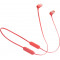 JBL Tune T125BT Red Bluetooth Wireless In-Ear Headphones, 20Hz-20kHz, 16 Ohms, 96dB, Microphone, Remote, BT5.0, 120 mAh Lithium-Ion Polymer up to 16 hours, (casti cu microfon fara fir JBL / беспроводные наушники с микрофоном JBL)