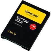 240GB SSD 2.5" Intenso High (3813440), 7mm, Read 520MB/s, Write 480MB/s, SATA III 6.0 Gbps (solid state drive intern SSD/внутрений высокоскоростной накопитель SSD)