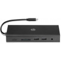 HP Travel USB-C Multi Port Hub, HDMI, VGA, 2 x USB 3.0, USB-C with Power Share, LAN, SD and Micro SD Card Reader