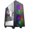 Case ATX GAMEMAX Aero, w/o PSU, 2x200mm & 1x120mm ARGB fans, PWM+ARGB Controller, 2xUSB 3.0, TG, RC
