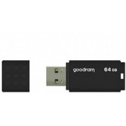64GB USB3.0  Goodram UME3 Black, Plastic, Anti-slip design (Read 60 MByte/s, Write 20 MByte/s)