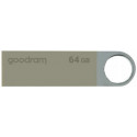 64GB USB2.0  Goodram UUN2 Metal casing, Built-in keyloop, Compact and lightweight, (Read 18 MByte/s, Write 10 MByte/s)