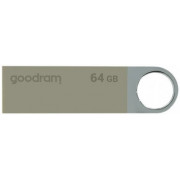 64GB USB2.0  Goodram UUN2 Metal casing, Built-in keyloop, Compact and lightweight, (Read 18 MByte/s, Write 10 MByte/s)