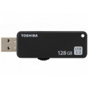 128GB USB3.2  Kioxia (Toshiba) TransMemory U365 Black, Plastic, Capless, Sliding retractable design (Read 150 MByte/s, Write 40 MByte/s)