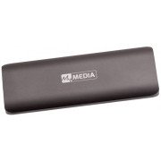 M.2 External SSD 512GB  MyMedia (by Verbatim) External SSD USB3.2 Gen 2, Sequential Read/Write: up to 520/400 MB/s, Light, Sleek space grey aluminium design, Ultra-compact aluminum housing