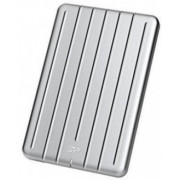 2.5" External SSD 480GB  Silicon Power Bolt B75 USB 3.2, Silver, Aluminum case, Sequential Read/Write: up to 440/430 MB/s, Military-grade shockproof PSSD, 3D ridged design for protection against scratches