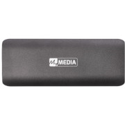 M.2 External SSD 256GB  MyMedia (by Verbatim) External SSD USB3.2 Gen 2, Sequential Read/Write: up to 520/400 MB/s, Light, Sleek space grey aluminium design, Ultra-compact aluminum housing