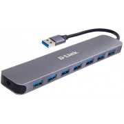 USB 3.0 Hub 7-ports D-link DUB-1370/B1A, Fast Charge, Power Adapter