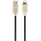 Cable USB2.0/ 8-pin (Lightning) - 2m - Cablexpert CC-USB2R-AMLM-2M, Premium rubber 8-pin charging and data cable, 2 m, black