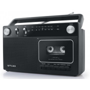 MUSE M-152 RC, Tuner FM, Cassette Recorder, Black