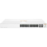 Aruba Instant On 1930 24G 4SFP+ Switch, 24-port RJ-45 10/100/1000 ports, Layer 2 switching, 4-SFP+ 100/1000/10000 Mbps ports, VLANs, IGMP Snooping, link aggregation trunking, DSCP QoS policies STP/RSTP