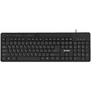 SVEN KB-C3060, Keyboard, Waterproof construction, 113 keys, 9 shortcut key, 1.5m, USB, Black