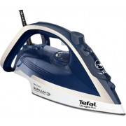 Iron Tefal FV6812E0, 2800W, Durilium Airglide soleplate, steam 50/260g, 270 ml water tank capacity, horizontal and vertical steam, blue