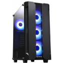 Case ATX Chieftec HUNTER, w/o PSU, 4x120mm ARGB fans, 2xUSB3.0, 1xUSB2.0, Temperd Glass, ARGB Hub