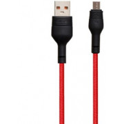 Micro-USB Cable XO, Brainded, NB55, Red
