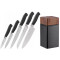 Набор ножей Ardesto Black Mars 6 пр., нержавеющая сталь, деревяный блок