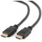 Cable HDMI M to HDMI M 7.5m v.1.4 GEMBIRD CC-HDMI4-7.5M , Black cable with gold-plated connectors