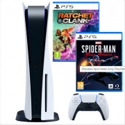 PlayStation 5 + Ratchet & Clank: Rift Apart + Marvel's Spider-Man: Miles Morales