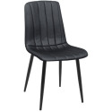 Scaun DC-90P~N66 Catifea Black+Black legs