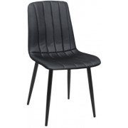 Scaun DC-90P~N66 Catifea Black+Black legs