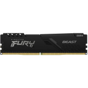 4GB DDR4-3200  Kingston FURY® Beast DDR4, PC25600, CL16, 1.35V, Auto-overclocking, Asymmetric BLACK low-profile heat spreader, Intel XMP Ready (Extreme Memory Profiles)