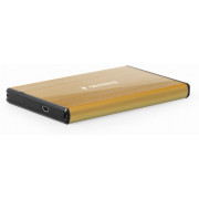 2.5" SATA HDD External Case (USB 3.0),  Gold, Gembird EE2-U3S-2-GL