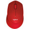 Logitech M330 Silent Plus Wireless Red, Optical Mouse for Notebooks, nano receiver, 910-004911