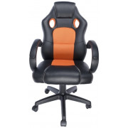 Gaming chair SPACER  SPCH-CHAMP-RNG  Black-Orange, Synthetic PU + Textil, 120 kg max