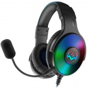 Gaming Headset SVEN AP-U1500MV, 50mm drivers, 20-20kHz, 24 Ohm, 115dB, 360g., RGB, USB, Black