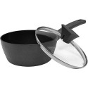 Ladle Polaris Kontur-18SP, D 18", ladle with lid. 1.7L. for induction stove. 3D COOK Technology. gray