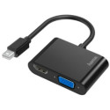 Hama Video Adapter, 2in1, Mini DisplayPort Plug - VGA & HDMI™ Socket,Ultra-HD 4K