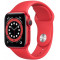 Смарт часы Apple Watch Series 6 44mm M00M3 PRODUCT(RED) Aluminum Case with Red Sport Band
